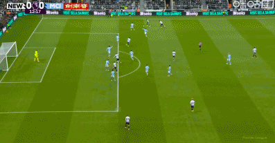 半场：曼城0-0纽卡，双方多人错失良机，多纳鲁马屡救险